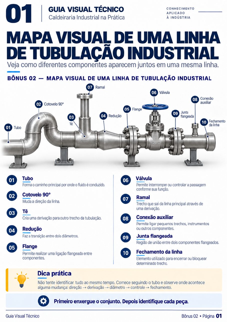 Mapa Visual de uma Linha de Tubulação Industrial — página 1